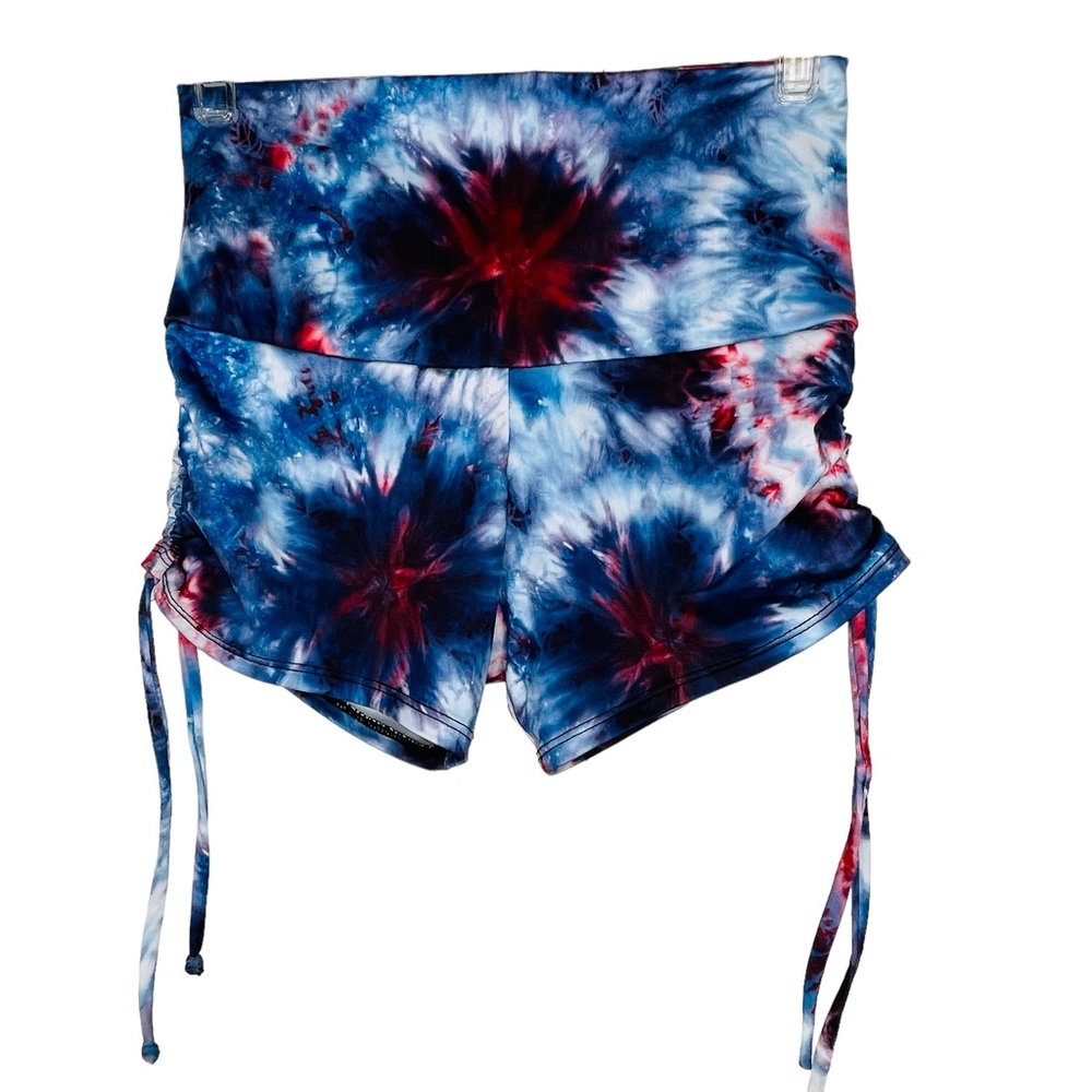 Onzie La Coqueta Tie Dye Side Tie String Shorts S/M